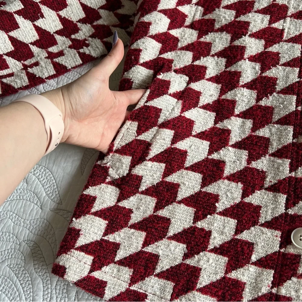 Diane Von Furstenberg (DVF) - Short Manon Tweed Jacket - Arrow Red